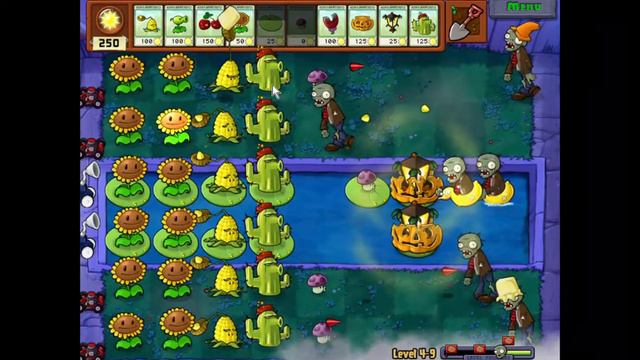 How to play plants vs zombies (level 4-9) смотреть онлайн