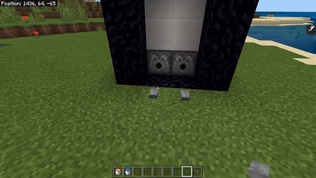 Minecraft Bedrock: Simple On/Off NETHER PORTAL! Tutorial! MCPE Xbox PC Ps4 смотреть онлайн