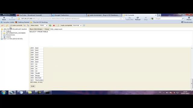 Bug in H2 Database смотреть онлайн