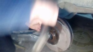 Снятие заднего тормозного барабана на Lifan Briz 2007