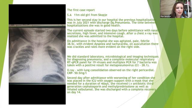 Severe Pneumonia Requiring ICU Care Caused By Human Metapneumovirus (hMPV).....| Pediatrics 2022