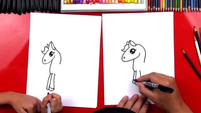 How To Draw A Cartoon Horse смотреть онлайн
