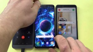 Incoming Call HUAWEI Honor 9 Lite, Samsung Galaxy S9 /Dual Outgoing Call XIAOMI Redmi 6 / Android 9