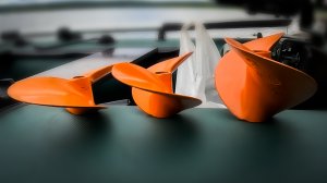 Тест новых винтов для мотовесла болотохода SPS.