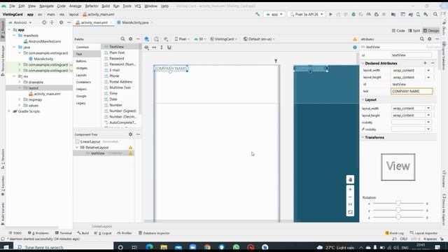 Android Visiting Card Application|| Android App Development || Android studio tutorial ||VTU MAD La смотреть онлайн