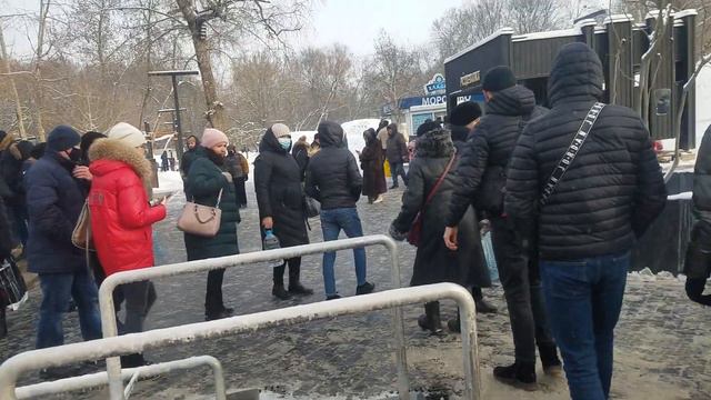 19.01.2021. Харьков, Украина. Крещение, в Саржин Яр.Купальни. смотреть онлайн