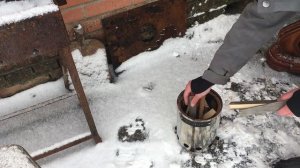 Печь щепочница вторичного сгорания  Для отопления палатки, приготовления еды на природе и дома