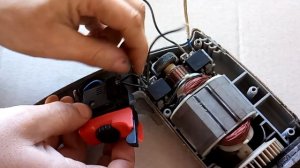 Подключение кнопки дрели.  С реверсом (Connect the drill button. With reverse)