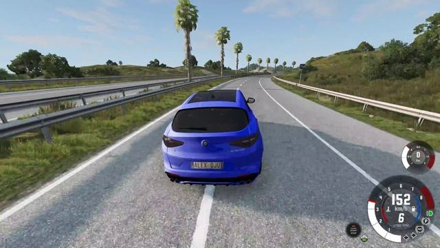 BeamNG.drive - Alfa Romeo Stelvio Quadrifoglio 2018 - Car Show Test Drive Crash . 4K 60fps. смотреть онлайн