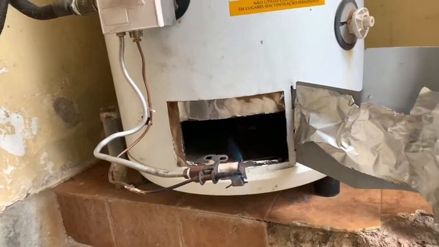 BOILER A GÁS ORBIS 160 LITROS GLP Piloto entupido e Central de gás inadequada! смотреть онлайн