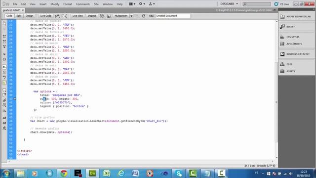 Como criar gráficos com Google Chart em PHP e MySql Parte 1 - Linhas смотреть онлайн