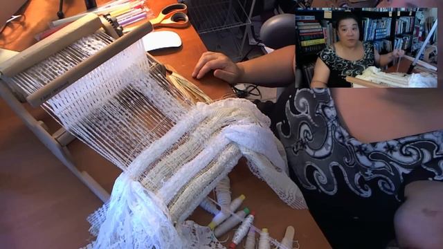 Live art weaving demo on my little rigid heddle loom смотреть онлайн