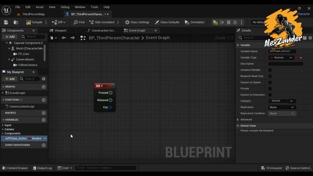 How To Toggle Third Person Camera To First Person Camera Unreal Engine 5 смотреть онлайн