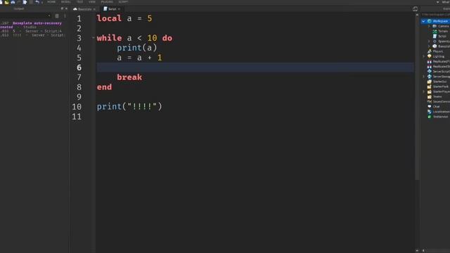 Ключевое слово Break | Roblox Studio | Урок №7 смотреть онлайн