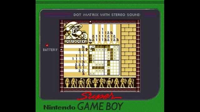 (39 / 193) Mario's Picross [GameBoy] [No Hints] : Easy Picross 5G (Bulb) смотреть онлайн