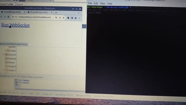 Blink LED Three Times Every 5 Seconds ( Raspberry Pi + NodeJS + WebSocket ) смотреть онлайн