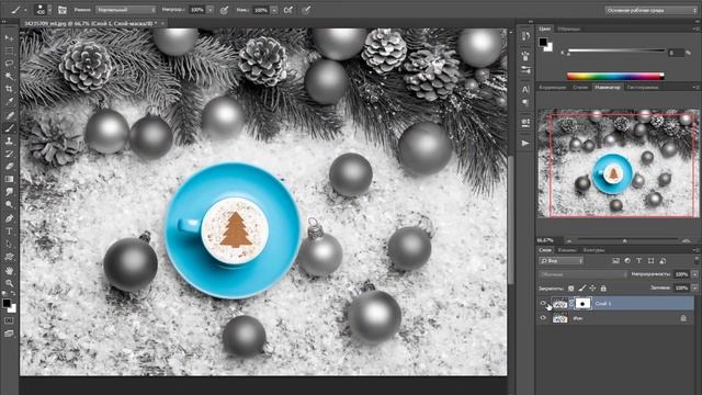 Photoshop Выделение цветом Эффект Color Splash смотреть онлайн