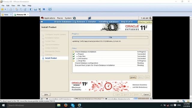 9-oracle RDBMS installation смотреть онлайн