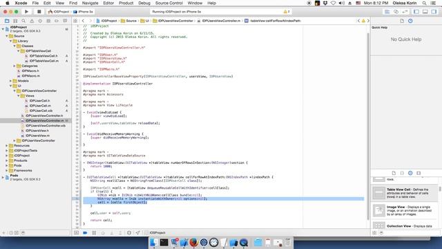 7 Objective-C UI - table view cell, nib loading, lazy image loading, coding смотреть онлайн