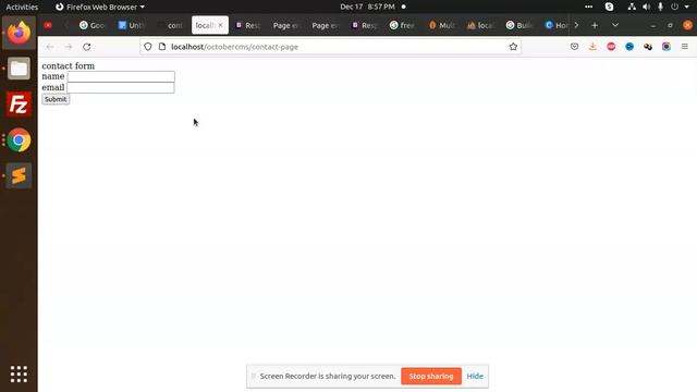 How to create simple contact form - October CMS смотреть онлайн
