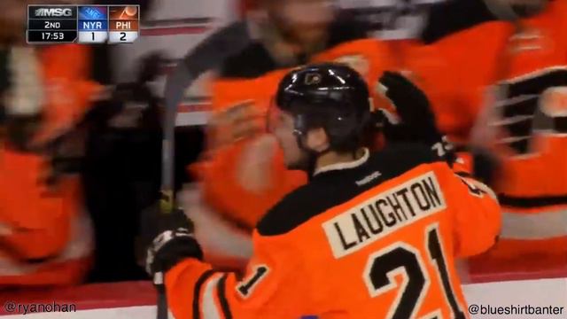 Rangers at Flyers - 10/24/15 - Scott Laughton goal смотреть онлайн