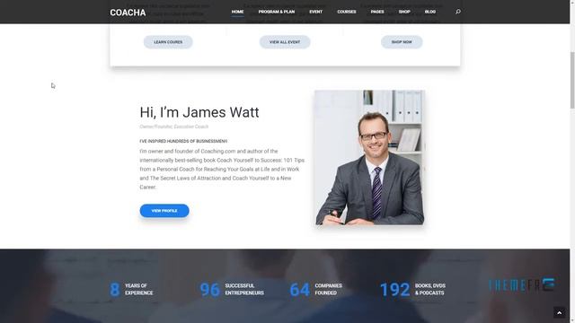 Coach Health and Coaching WordPress Theme Hayden Kevyn смотреть онлайн