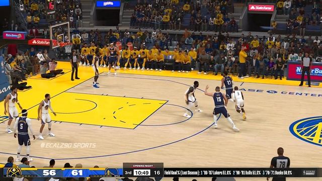 NBA 2K24 - Full Gameplay Warriors Vs Nuggets (XBOX SERIES X) [4K UHD 60FPS] (nba 2k24 Gameplay)