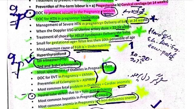 Obstetrics Mcqs Nuggets