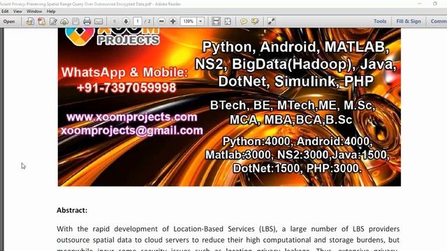 Efficient Privacy Preserving Spatial Range Query Over Outsourced Encrypted Data смотреть онлайн
