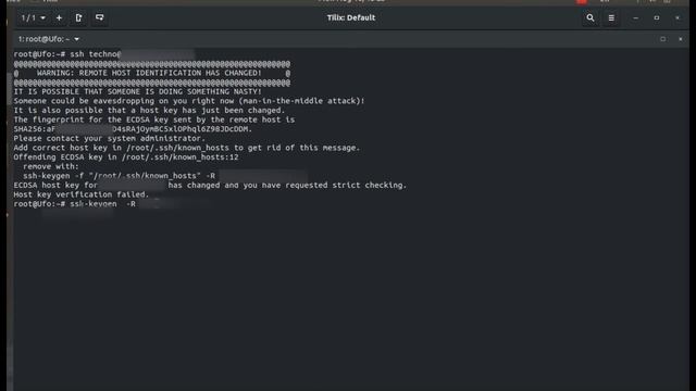 Fix error ssh : Host key verification failed смотреть онлайн