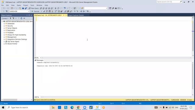 SQL SERVER tutorials || Demo - 3 || by Mr. Suresh Vadde On 19-04-2022 @5PM IST смотреть онлайн