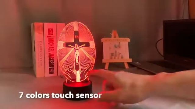 Светодиодный 3D светильник ночник из оптического акрила смотреть онлайн