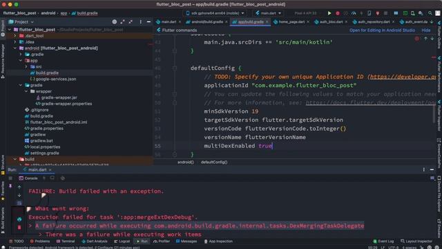 Flutter MultiDex | a failure occurred while executing com.android.build.gradle.internal.tasks.. смотреть онлайн