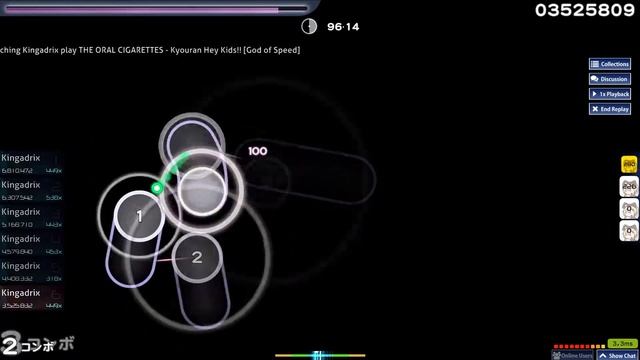 THE ORAL CIAGERETTES - Kyouran Hey Kids!! osu! replay смотреть онлайн