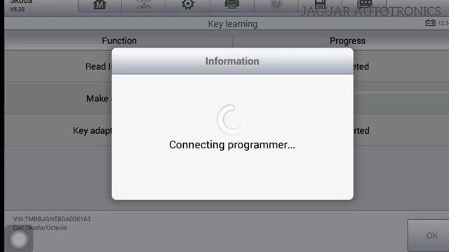 NEW SKODA OCTAVIA MQB ADD KEY-AUTEL 508/608 Via OBD @jaguarautotronics #skoda #skodaoctavia #key