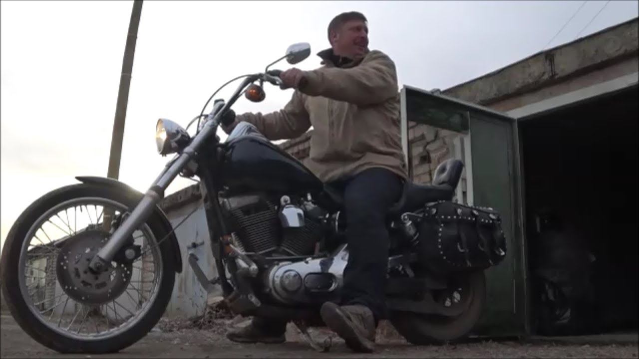 55.100 Harley-Davidson Как мы 3 го декабря мотоциклы своим ходом в теплый бокс перегоняли смотреть онлайн
