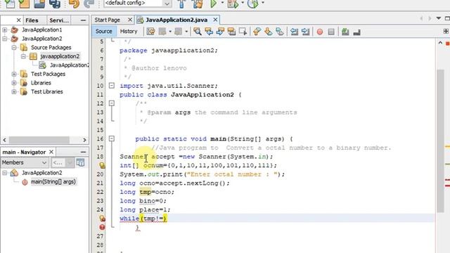 Convert a octal number to a binary number in java смотреть онлайн