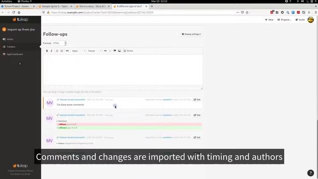 Tuleap 12.6 release note. Import from Jira and Markdown смотреть онлайн