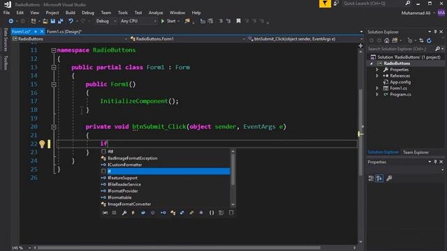 C# Radio Button Checked - Windows Form Application C# Tutorial 10 - Visual Studio 2017 смотреть онлайн