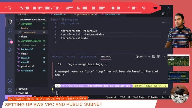 Writing Terraform Code for AWS VPC and Public Subnet смотреть онлайн
