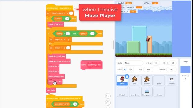 Coding Fire Mario | SMB in Scratch E19 смотреть онлайн