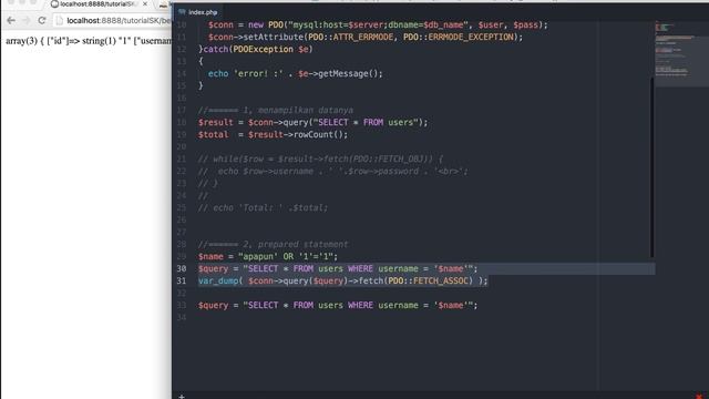 contoh sql injection смотреть онлайн