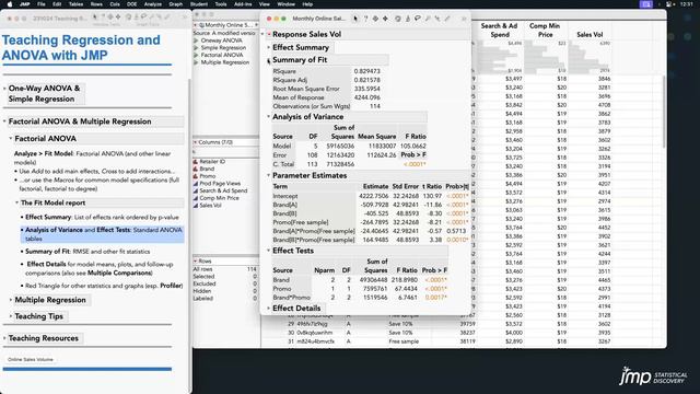 JMP Academic Webinar – Teaching Regression and ANOVA смотреть онлайн