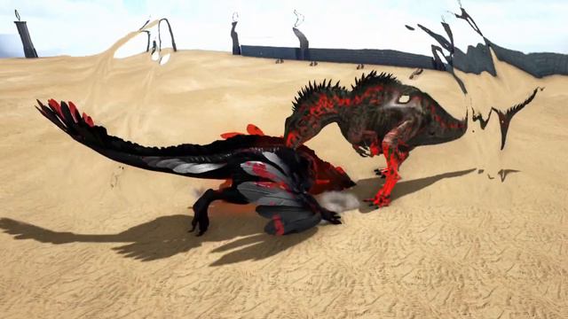 SAVAGE ACROCANTHOSAURUS VS PRIMAL ROCK DRAKE Part 2 |ARK Dino's Battle | DINOWORLD | смотреть онлайн