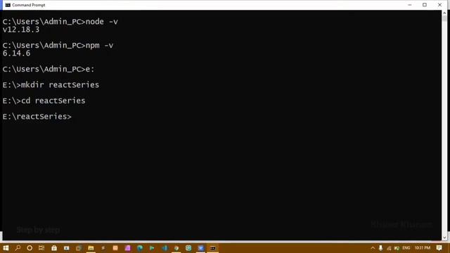 #3. React and nodejs installation..Setup and creating React App. смотреть онлайн