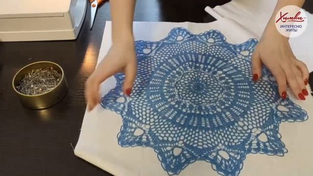 Оригинальная наволочка на декоративную подушку с кружевной салфеткой смотреть онлайн