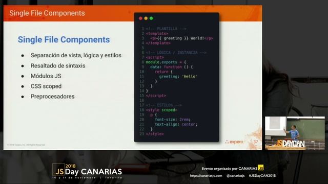 Vue: De 0 a 100 km/h | JSDay Canarias 2018 смотреть онлайн