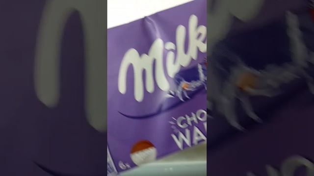 ASMR/Milka Choco Wafer #short #video #viral #trending