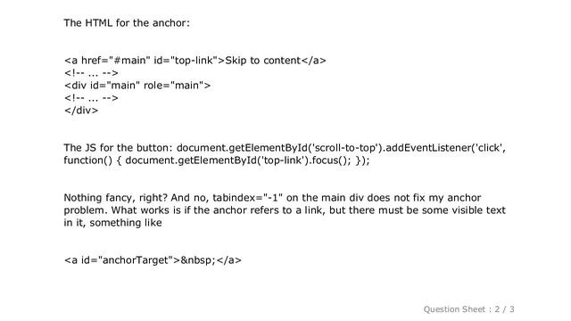 iOS : VoiceOver does not react to anchors and changing focus on iOS properly смотреть онлайн