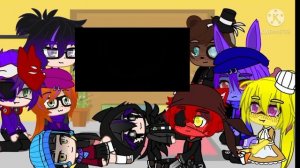 Afton's + Fnaf 1 React to Courtesy Call, Bleeding Into Reality, Another Five Nights